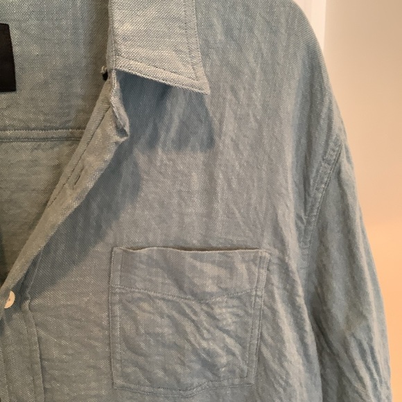 Rails Men's Greenish Blue Cotton Shirt Size XL - Picture 3 of 8
